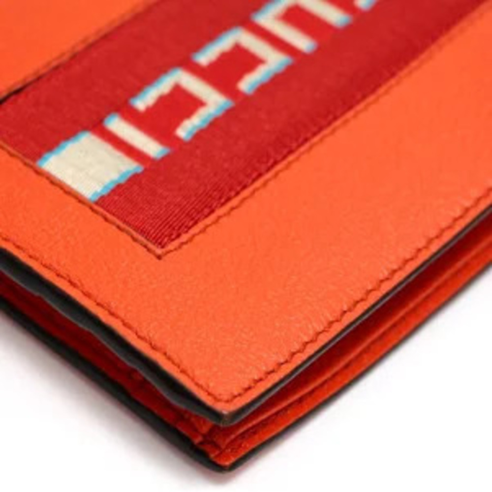 Gucci bi fold wallet Wave leather jacquard orange - Picture 7 of 7